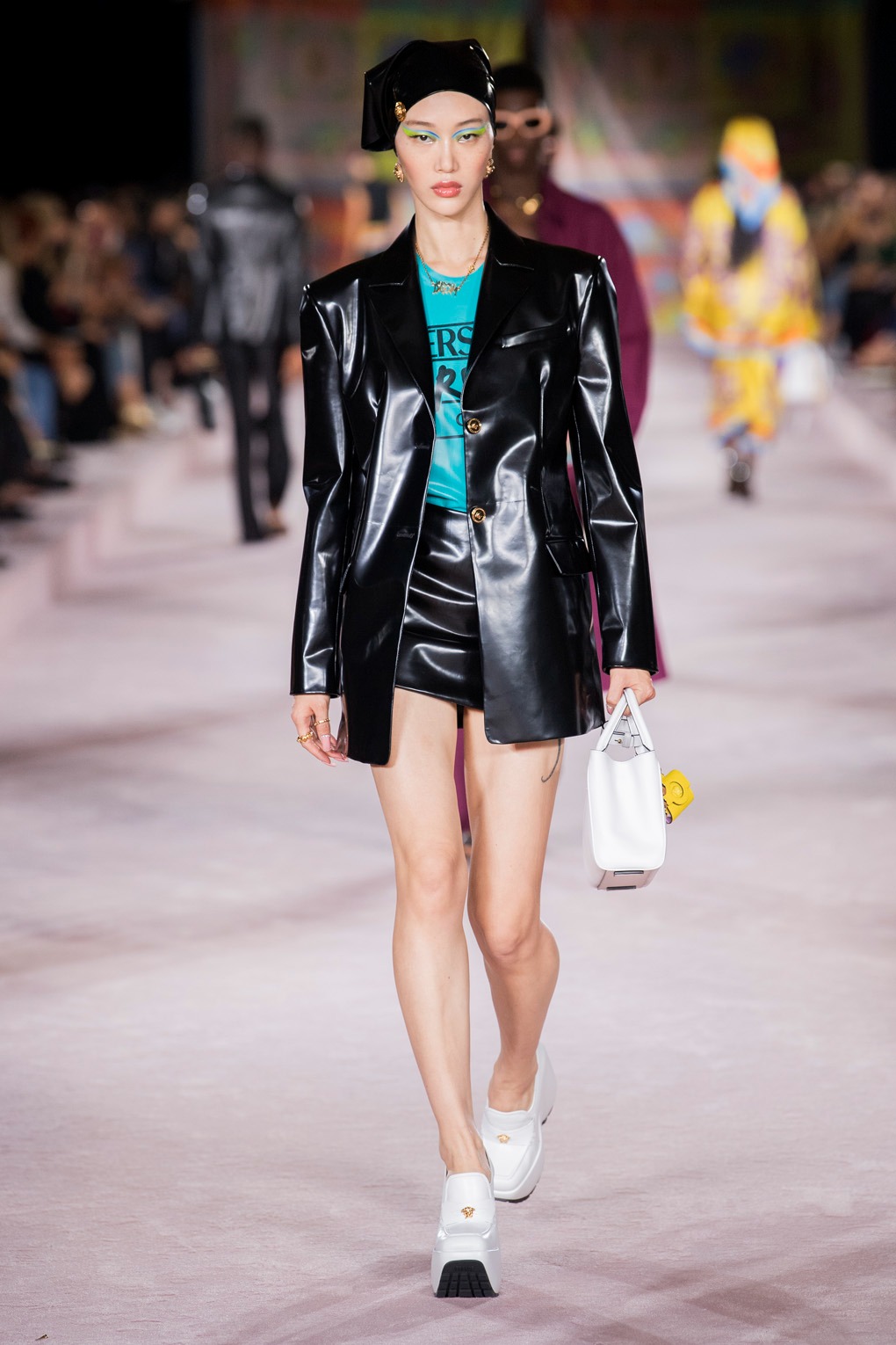 Versace Extends Latex Clothing Trend with Fall-Winter 22