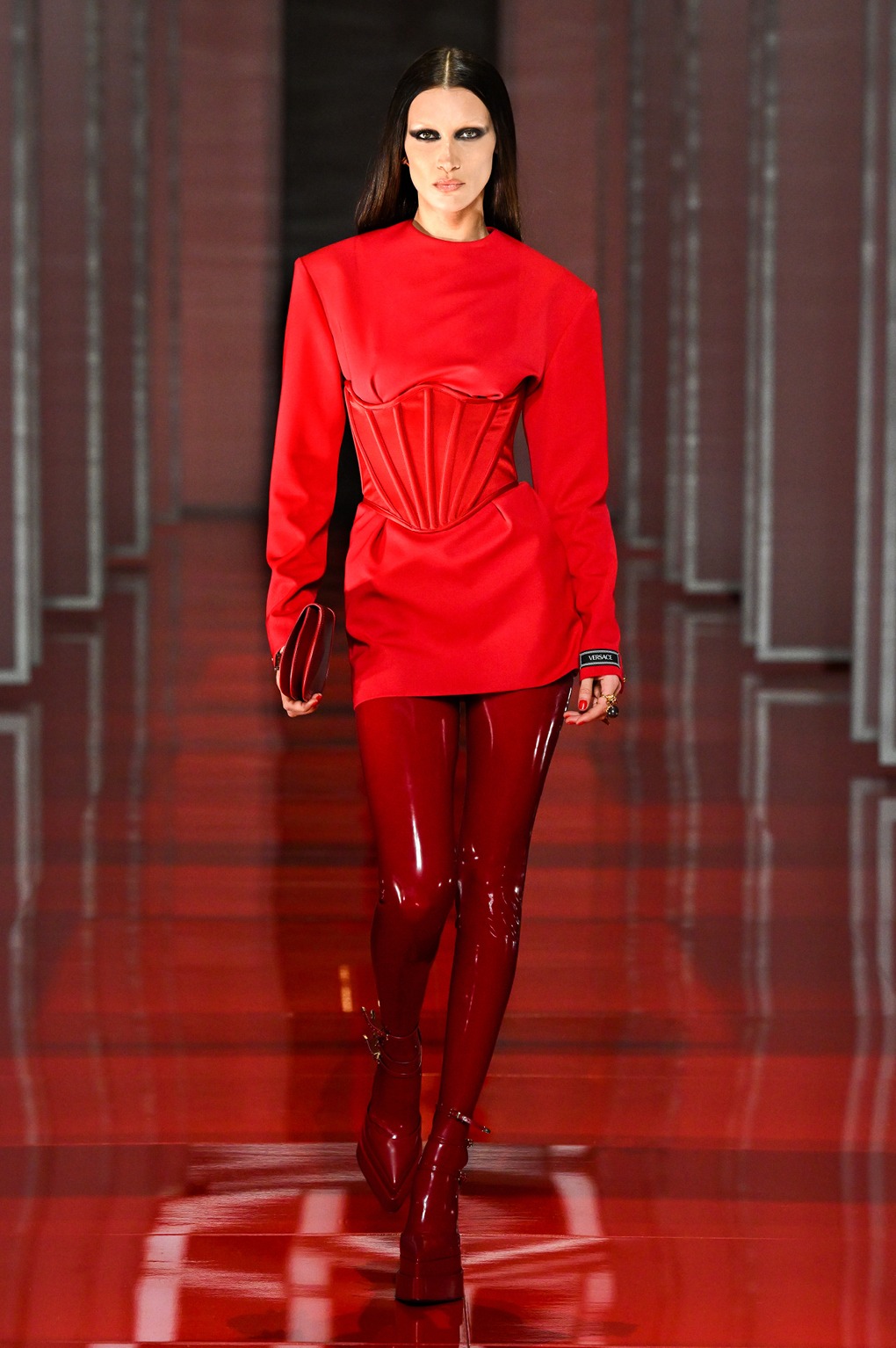 Versace Extends Latex Clothing Trend with Fall-Winter 22