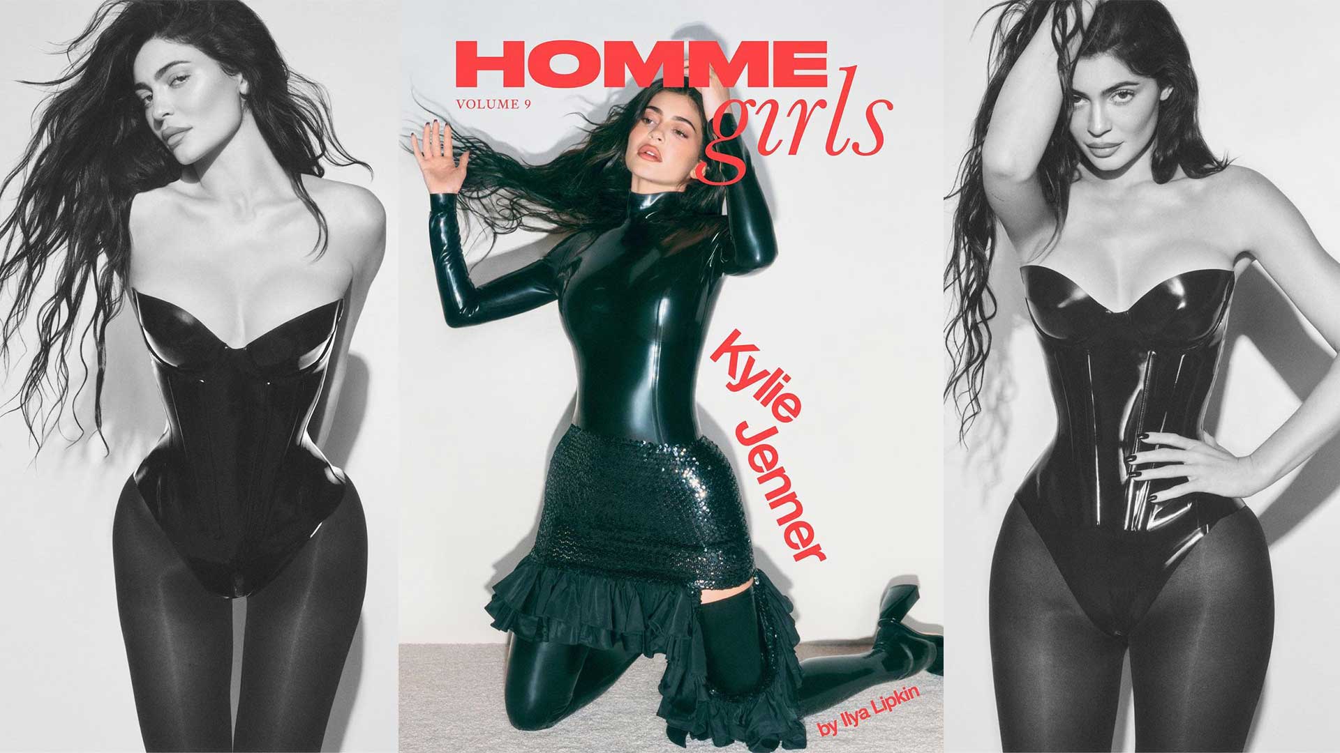 Kylie Jenner in Latex for Homme Girls Magazine - Latex24/7